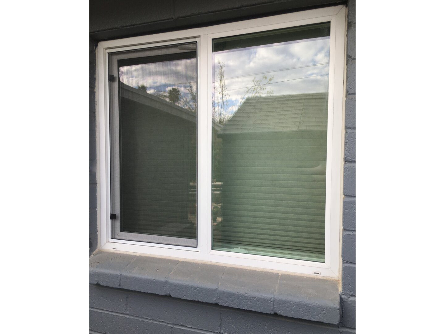 A picture of vinyl windows